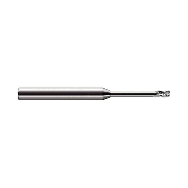 .5mm dia. x 0.0050 in. Radius x 0.03 in. x 0.16 in. Reach Carbide Corner Radius End Mill, 4 Flutes